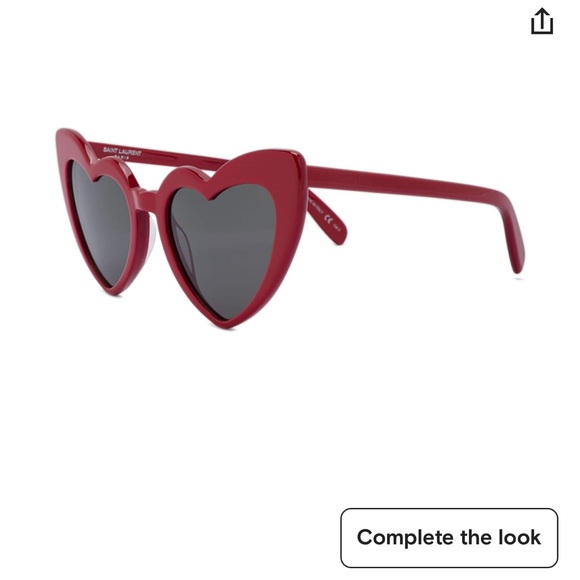 Saint Laurent New Wave Heart LouLou Sunglasses - Picture 8 of 14